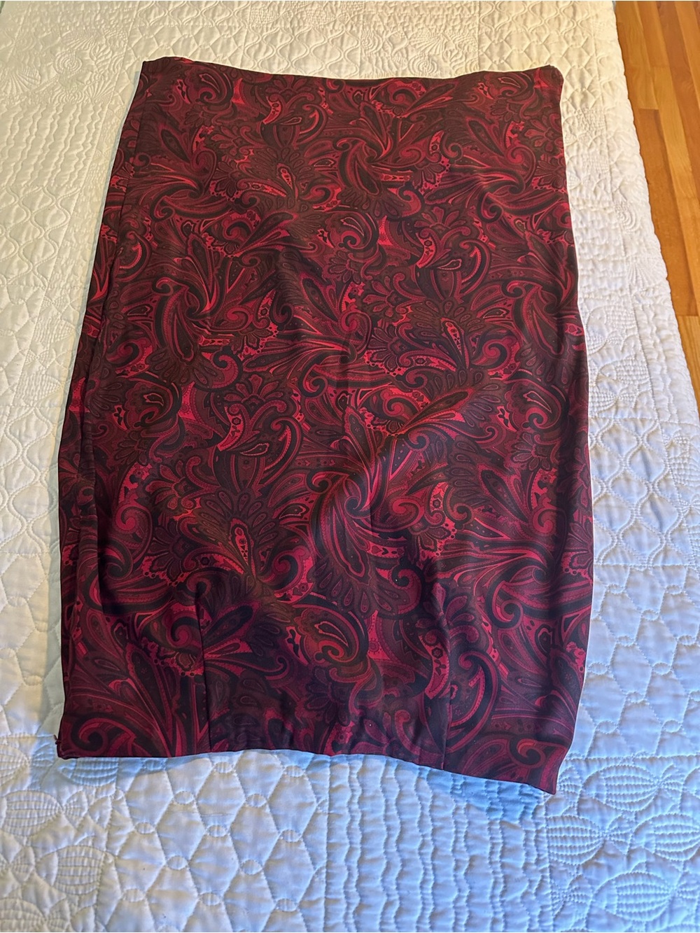 Briggs New York Red and Black Paisley Swim Sarong